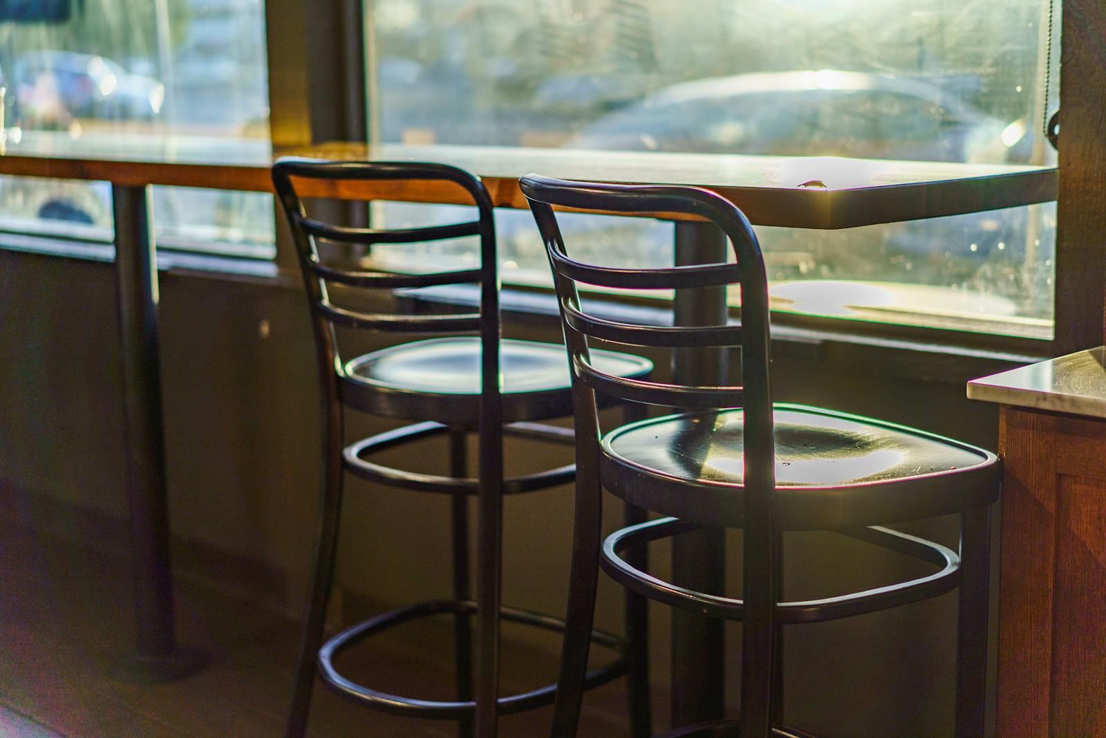 empty chair morning light