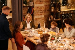 family dinner table