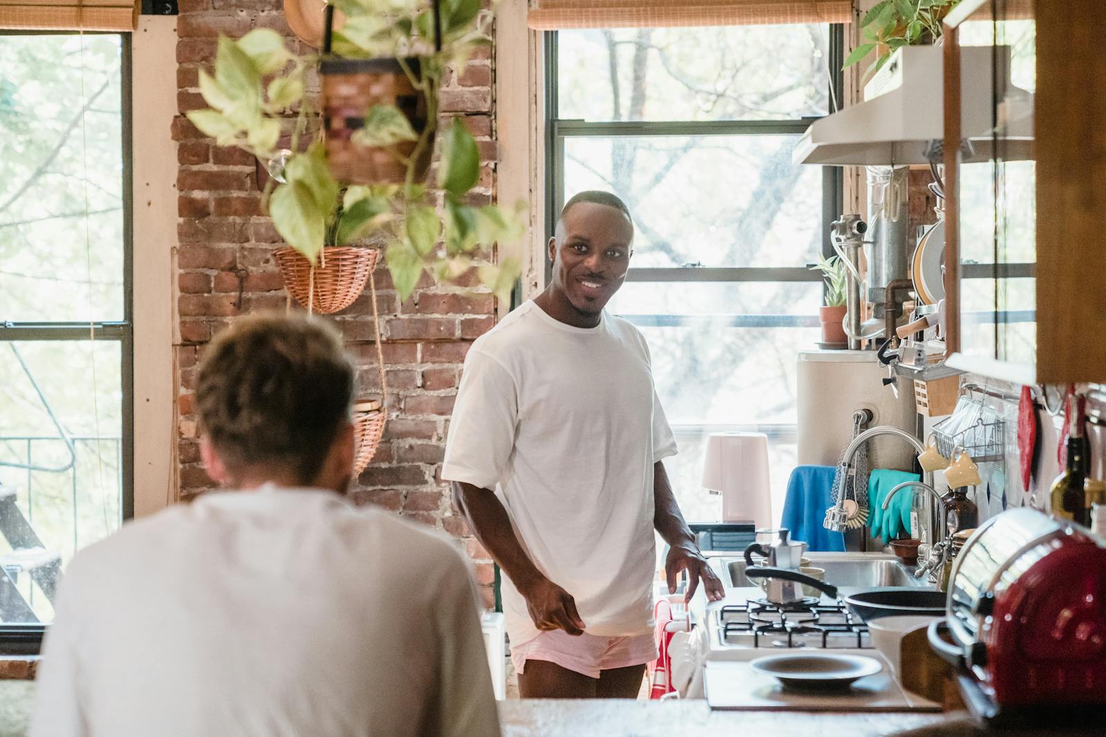 friends cooking together kitchen