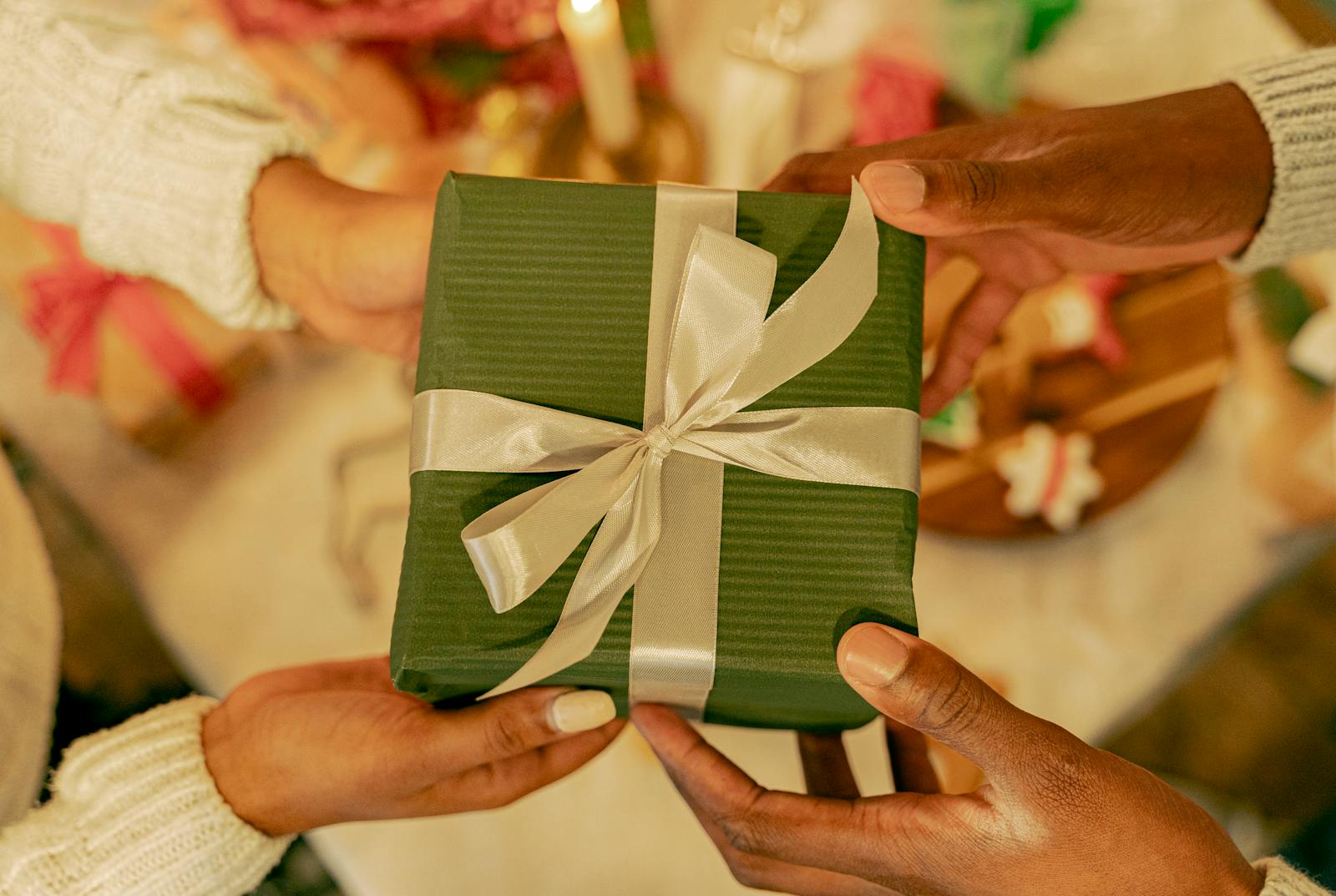 hands receiving gift