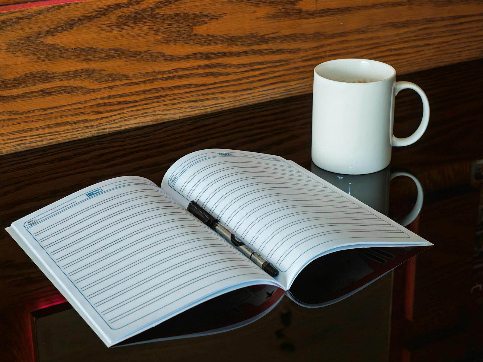 quiet morning journal notebook