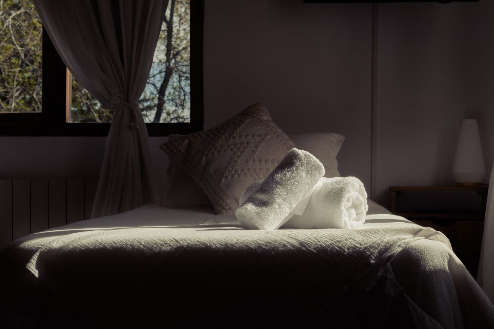 empty bedroom afternoon