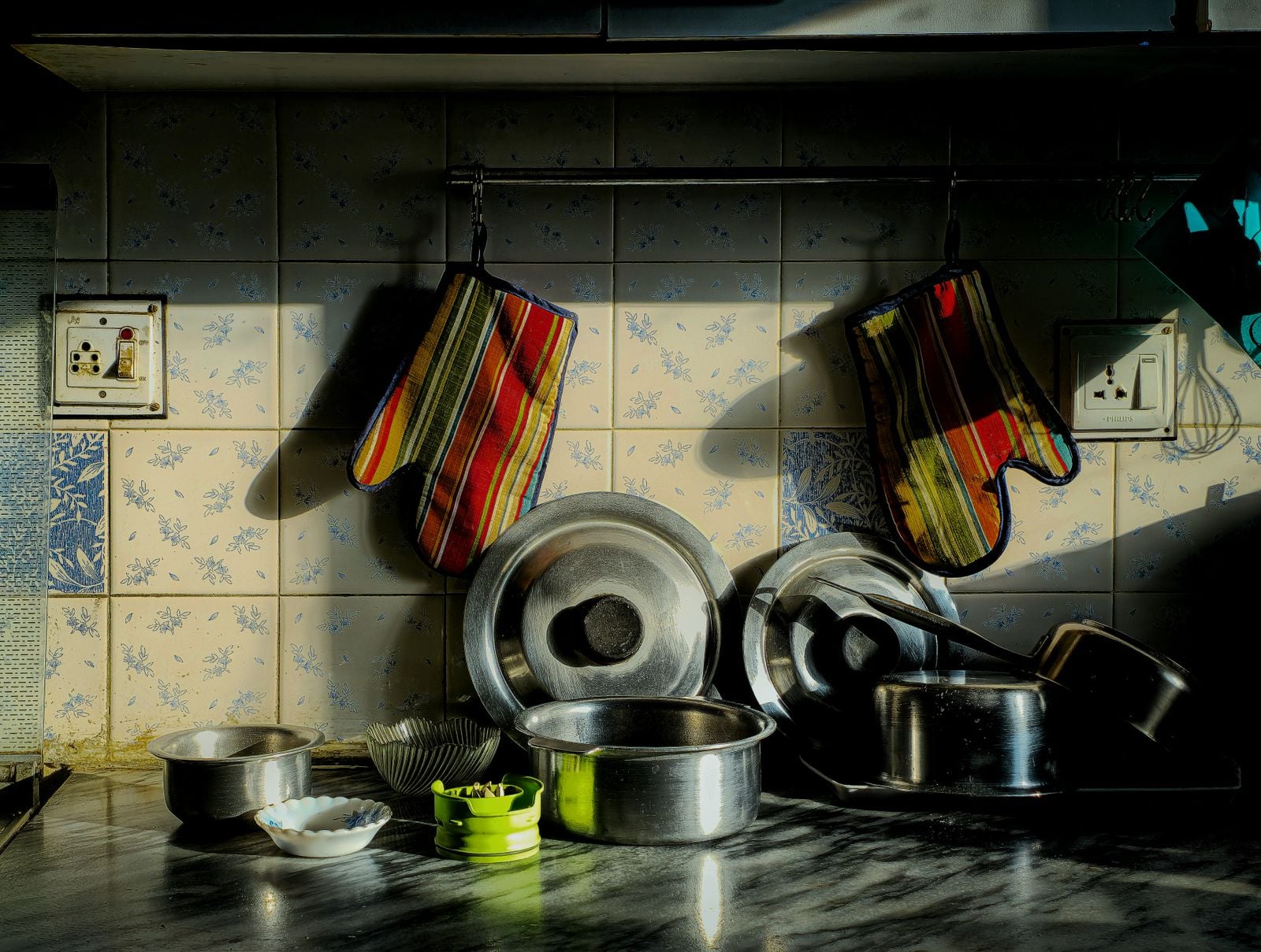 empty kitchen morning light